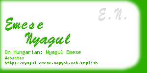 emese nyagul business card